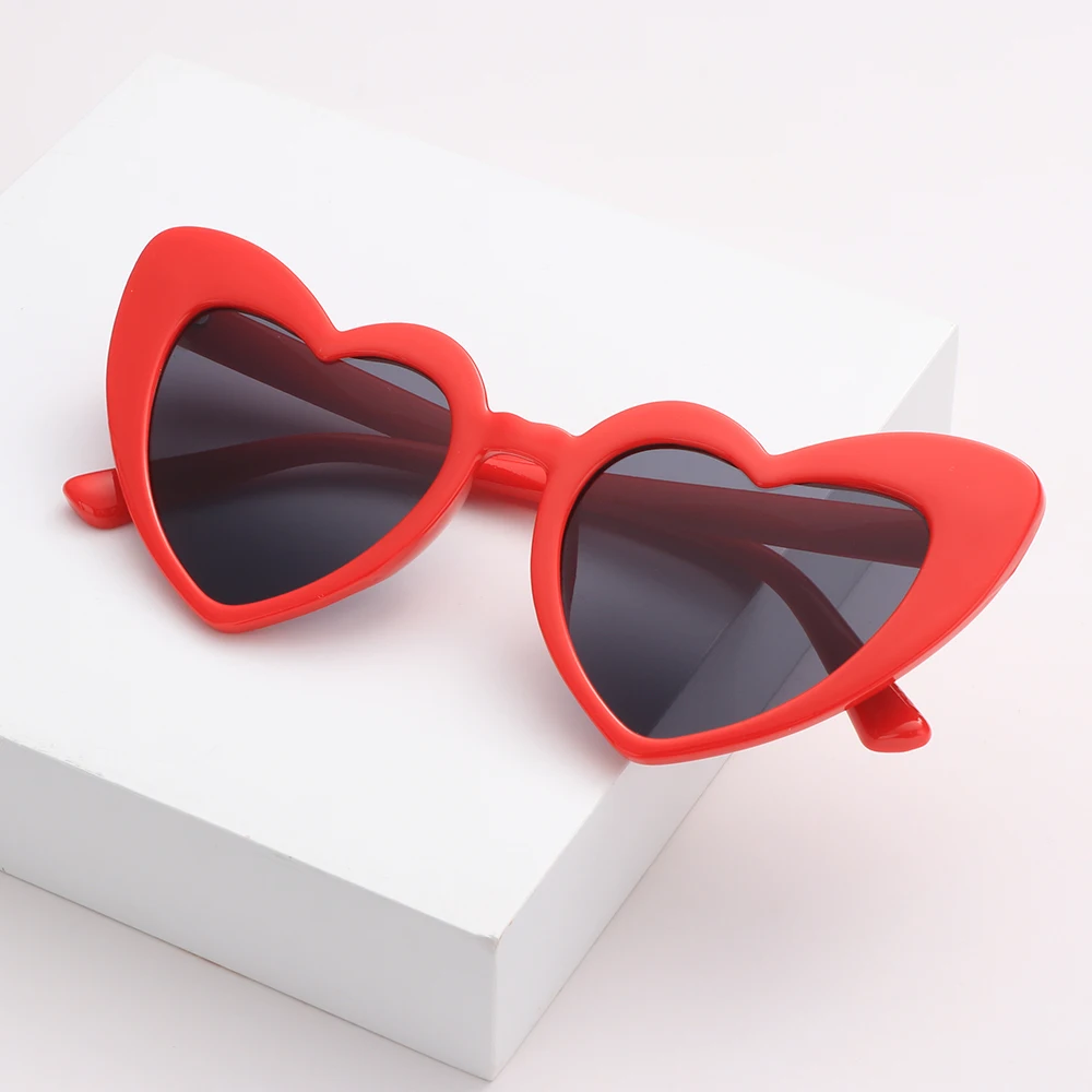 1ks luxusní srdce tvarované brýle proti slunci velký formulovat milovat zprostředkovat slunce brýle retro ženy  lana nabla rey brýle UV400 ochrana