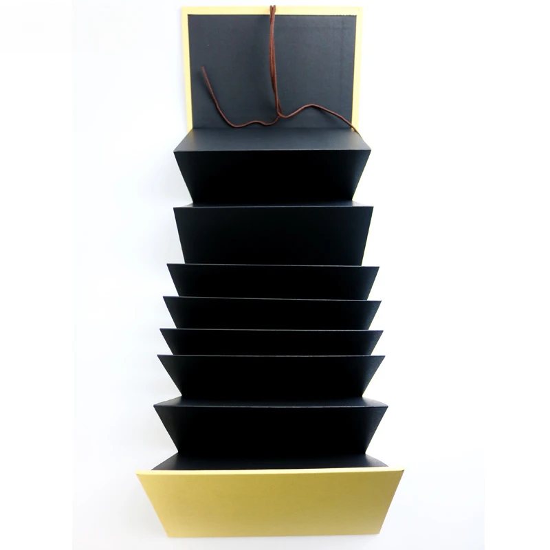 Original Handmade Paper Stick Photo Album Fold Page DIY Paste Type Series Couples Classmate Scrapbooking Baby Wedding Memory