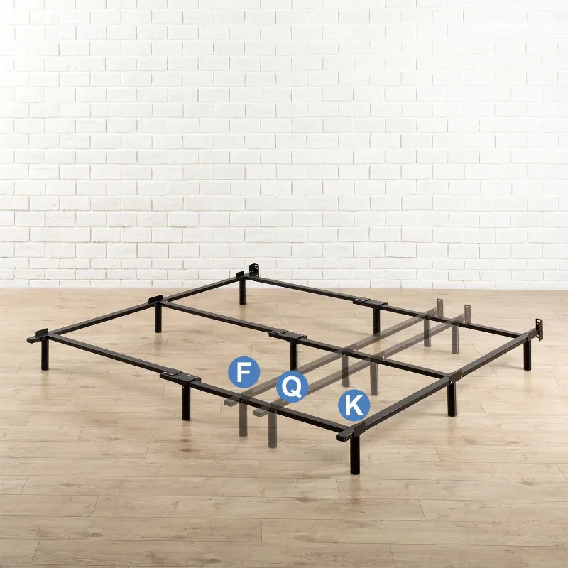

Zinus Paige Compack® 7" Metal Heavy Duty Bed Frame Full/Queen/King 72.50 X 53.50 X 7.00 Inches Bed Queen Wood