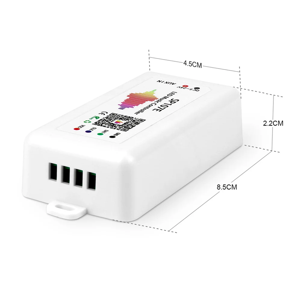 Controlador LED de música compatible con Bluetooth SP107E, Control a