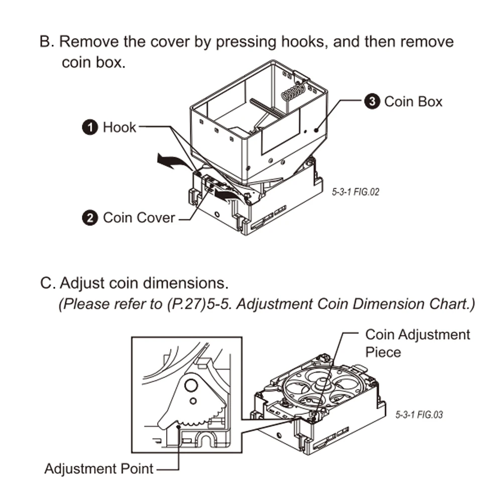ICT 미니 호퍼 유도 코인 디펜서 토큰 턴테이블 박스, 아케이드 게임기 컨트롤러, 구속 메커니즘-Freehip.co.kr
