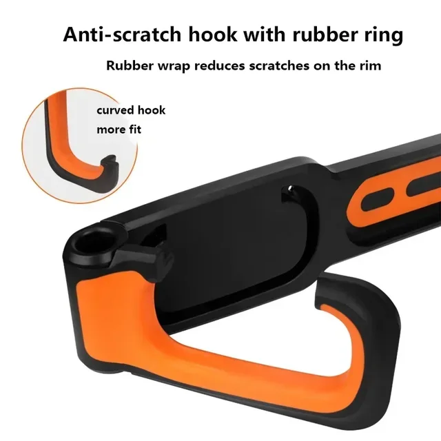 1PC Bicycle Wall Mount Rack Mtb Road Bike Storage Fixed Hanging Hook Bike Support Stand Bracket Holder Cycling Parking Buckle 4