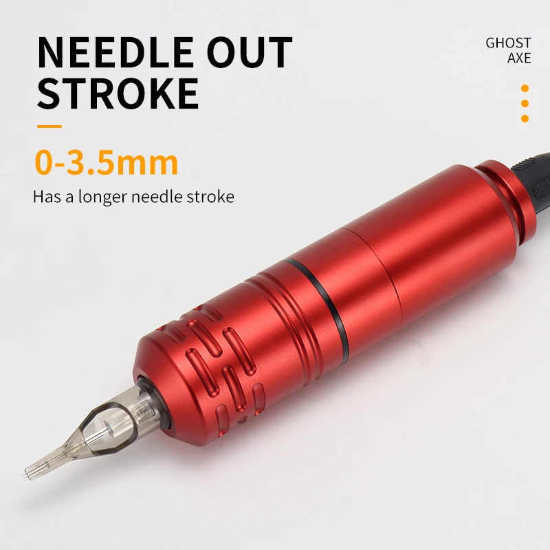Ghost Axe Profession Tattoo Machine Pen Kit Intelligent Power Digital Display Power Supply Tattoo Kit Gun With Cartridges Needle