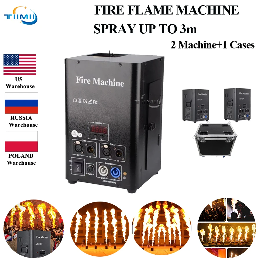 

1Case 2One Stage Flame Machine Music Festival Venue Decoration DMX Flame Machine Outdoor Large-scale Concert Atmosphere Props