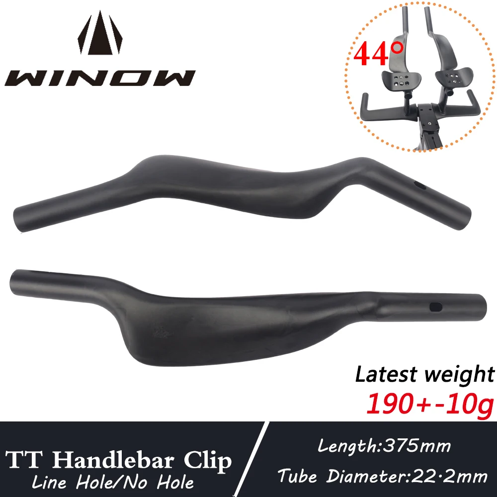 

Winow Road Bicycle Carbon Bicycle Rest TT Handlebar Clip on Aero Bars Handlebar Extension Triathlon Time Trial Cycling Parts