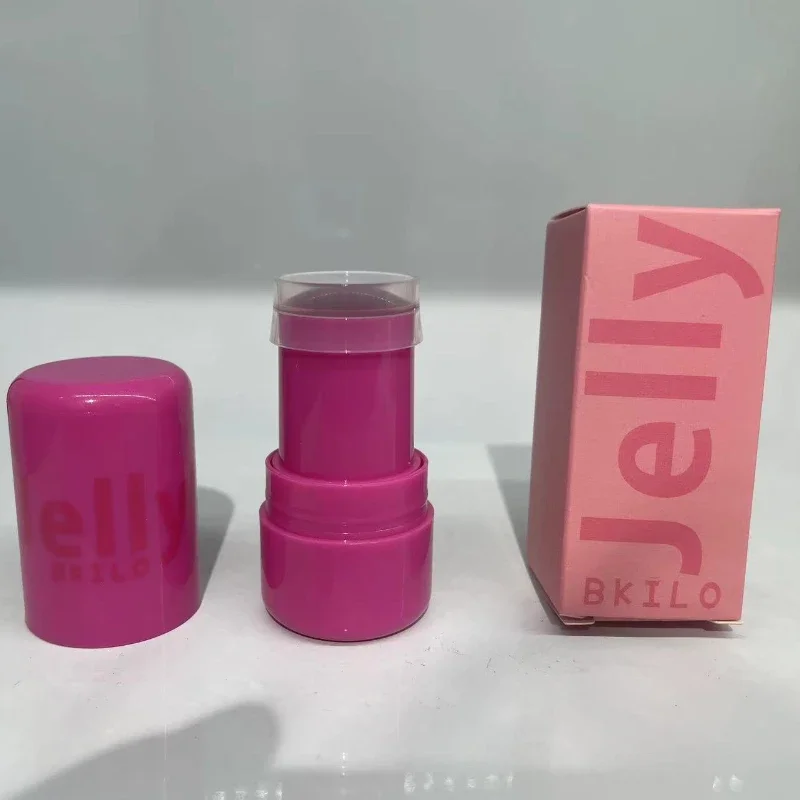 4 Colors Jelly Blush Stick Lip Balm Eyeshadow 3-in-1 Multi-Use Matte Blush Moisturize Brighten Lip Gloss lip balm,lip gloss,lip makeup,lip glaze,lip oil,makeup cheek blusher