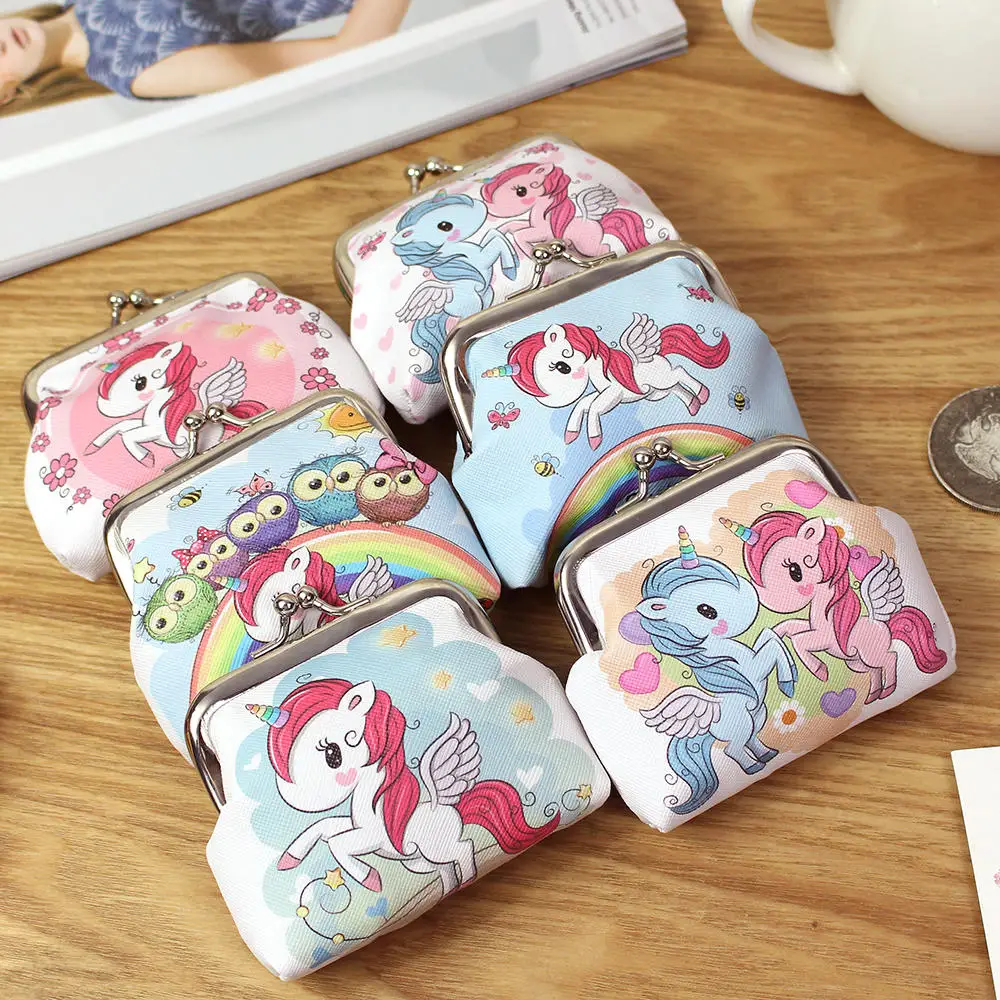 Women Wallet Women's Wallet Mini Unicorn Wallet Card Holder Case Coin Purse Clutch Change Bag Children's Wallets Change Holder Bags For Girls coin purse women wallet
