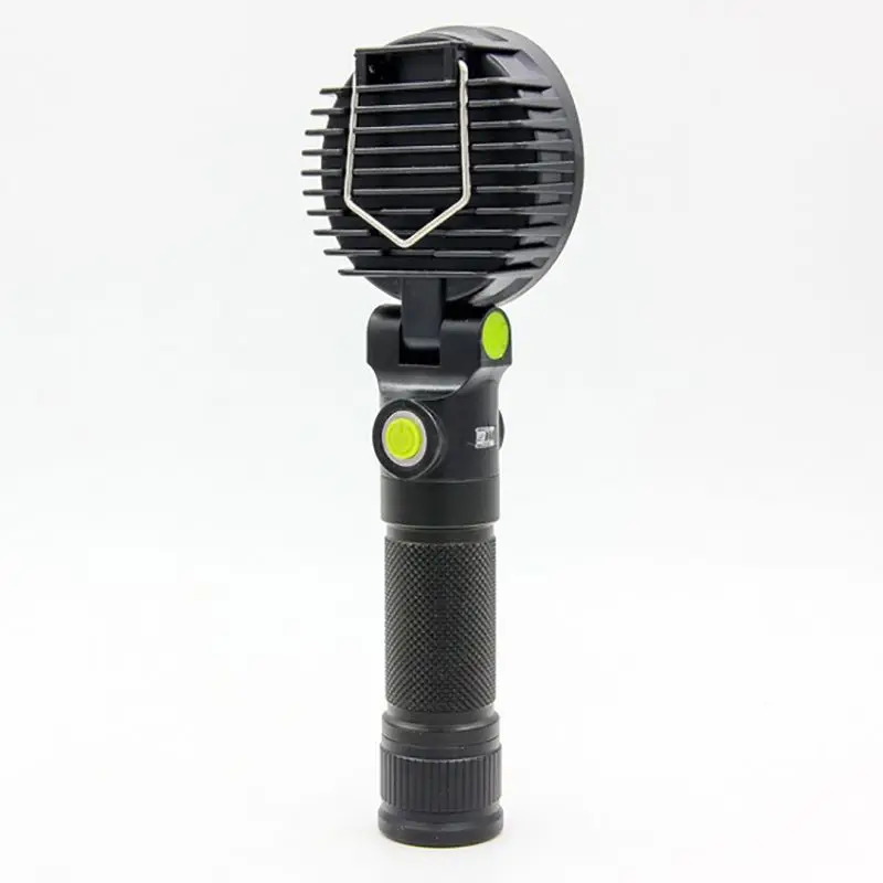 Rechargeable LED Work Light with Magnetic Flexible Base, USB Charging, 4 Lighting Modes, COB Flashlight for Camping, Car Repair