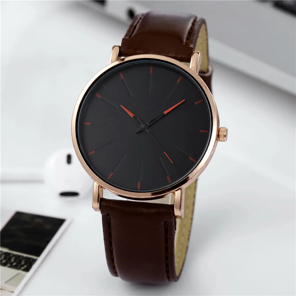 Mechanical Watch Quartz Belt Watch Men Vintage Luxury Watches Casual Quartz Watch Stainless Bracele Steel Dial Men'S Trend Leather Wrist