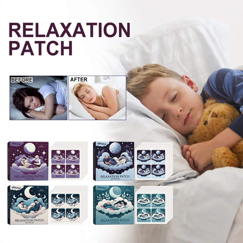 Sleep Assistance Stickers 28 Patches Sleep Plasters for Man and Woman Sleep Assistance Gifts Improved Set 6