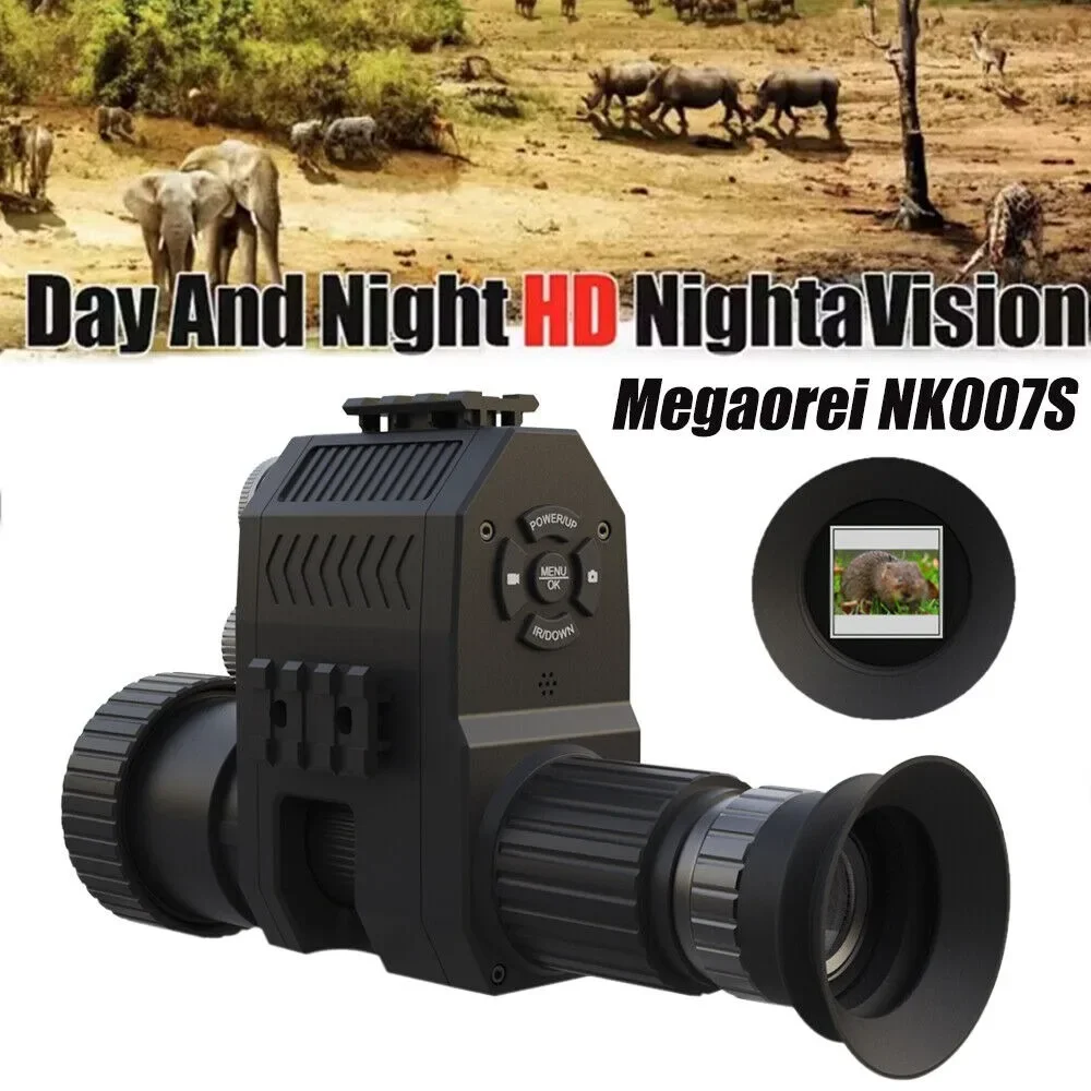 

Megaorei NK007 Plus Night Vision Scope Camouflage Rifle Scope Optics Hunting Cameras VCR Record NK007S With 850nm Laser IR