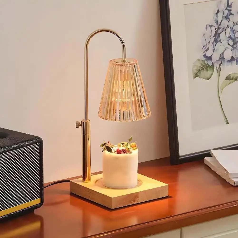 

Desk Lamp Electric Candle Warmer Lamp with Timer Dimmable Plug-play Feature for Adjustable Height Bedroom Home Decor 3 Years