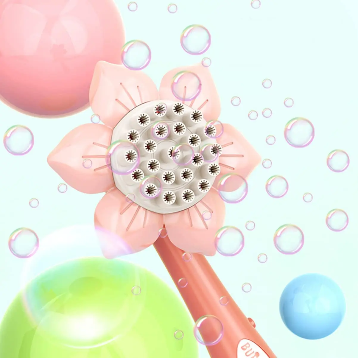 Bubble Machine Bubble Gun Bubble Blowing Toy Sunflower 23 Hole Electric Automatic Bubbles Gun Summer Outdoor Party Toys For Girls Children Gifts