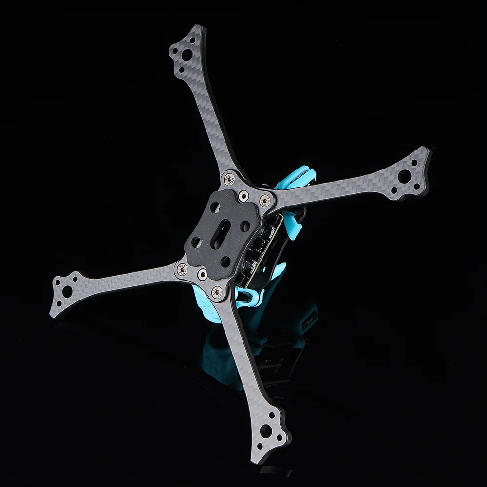 Foxeer Caesar V2 5" Racing Frame HDZero 195mm Toray T700 carbon with silky coating 20x20mm M3 5mm Arm