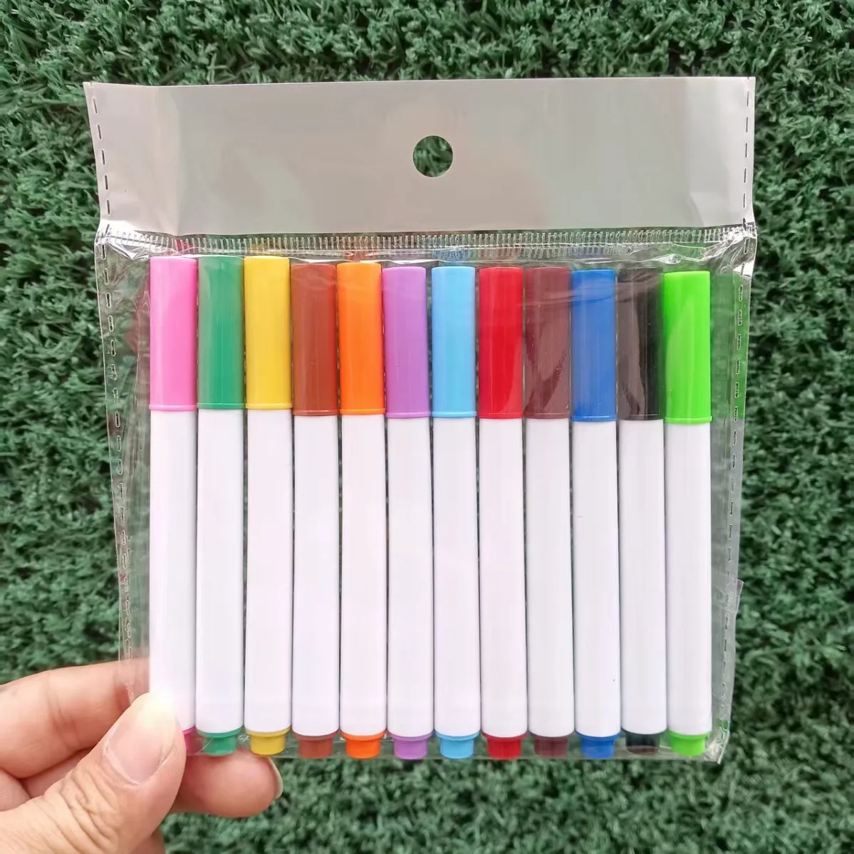 다색 수성 화이트보드 마커, 부드러운 미세 포인트, 어린이 색칠, 낙서 및 필기용 지울 수 있는 드로잉 펜