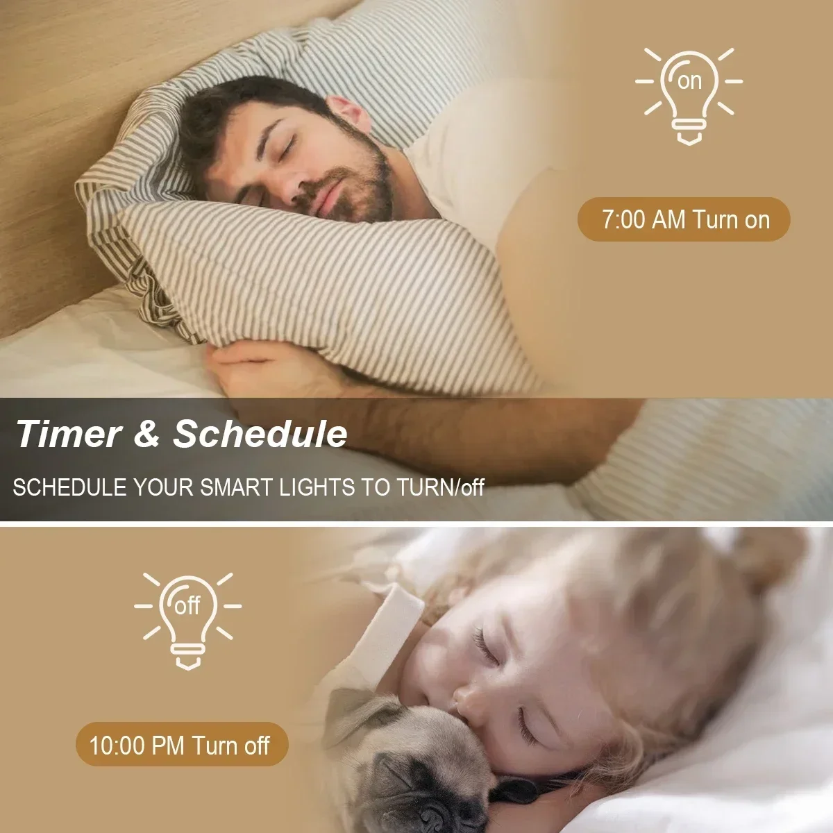 RGB Smart LED Bulb WiFi Dimmable – Tuya App Compatible 6