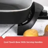 Electric Skillet, Variable Temperature Control, Nonstick Cooking Surface, Dishwasher Safe, Tempered Glass Lid, 12"x15" 6