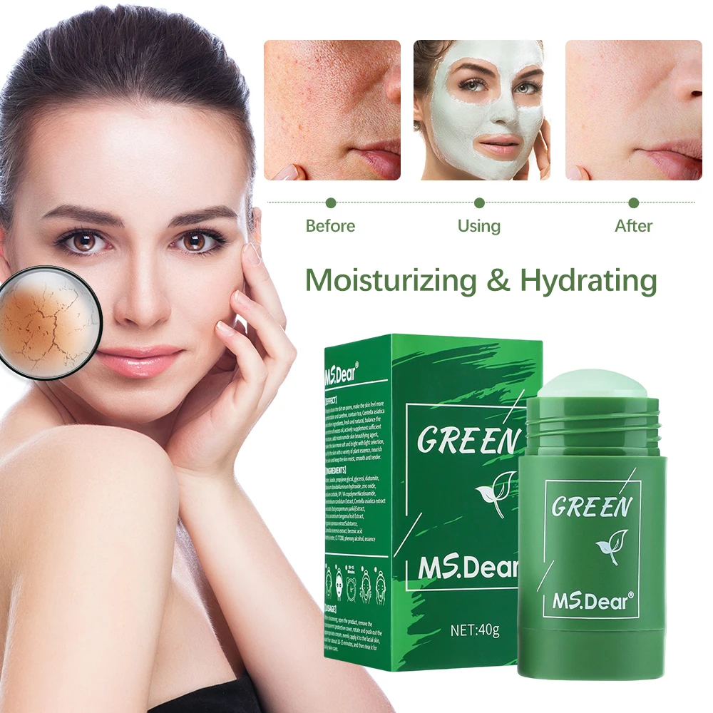 40gGreenTeaSolidCleansingFaceMaskDeepMoisturizingHydrating