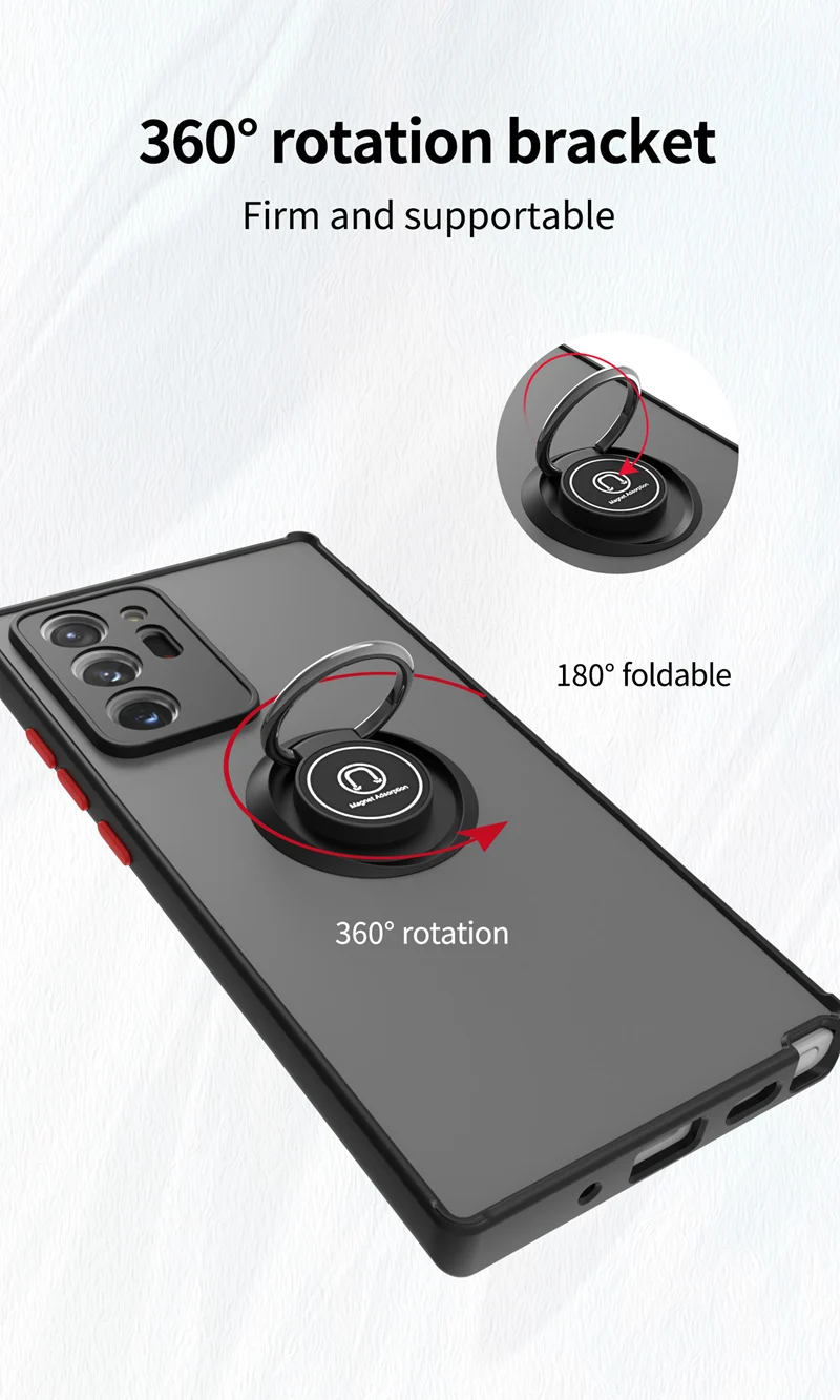 KEYSION Schutzhülle für Samsung Note 20 Ultra 5G Note 10 Plus 9 8, transparent, mit Standfunktion, für Galaxy Note 10 L_voghion.com