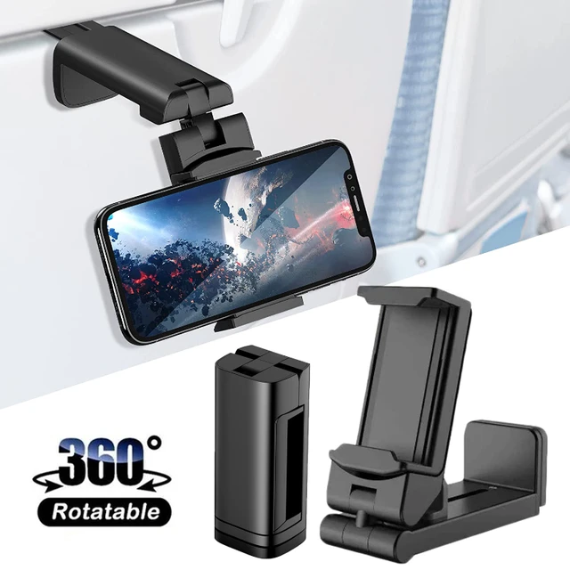 Universal Airplane Phone Holder 360° Rotation Travel Essential Desk Phone  Mount Handsfree Flexible Travel Accessories for Flying - AliExpress