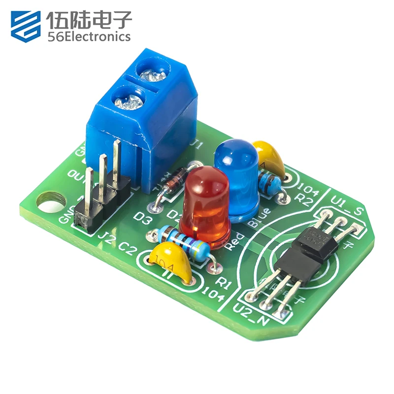 Hall Sensor Magnetic Detection Pole Resolver DIY Kit Electronic Components Assembly and Soldering Boards electronic kit