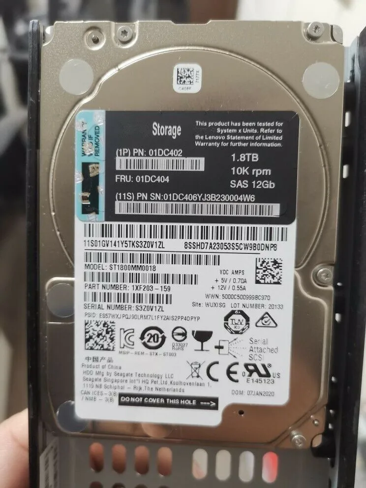 

Жесткий диск hdd DS6200 4200 2200 1,8 T 10K SAS D1224 01DC402 01DC404 2,5'