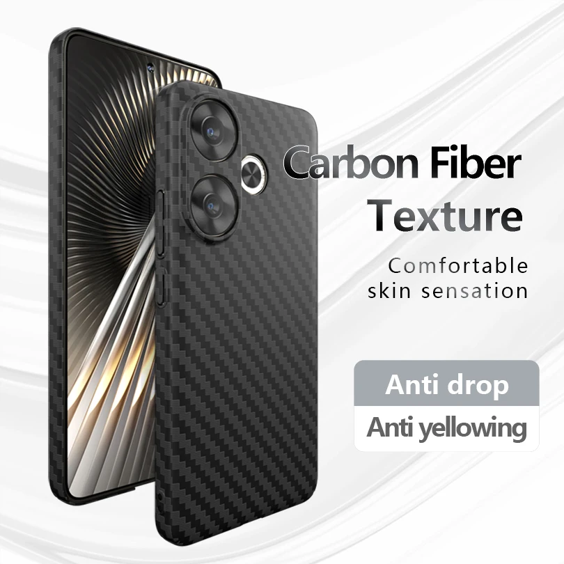 Luxury Carbon Fiber Texture Ultra Thin Hard PC Matte Back Phone Case Cover