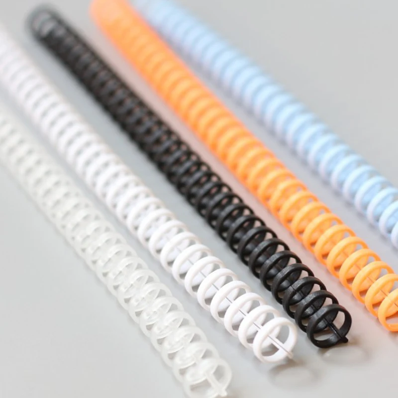 30 Hole Loose-leaf Plastic Binding Ring Spring Spiral Rings 5pcs Office Supplies plastic binding rings,loose leaf binding coil,book binding supplies,plastic binding coil