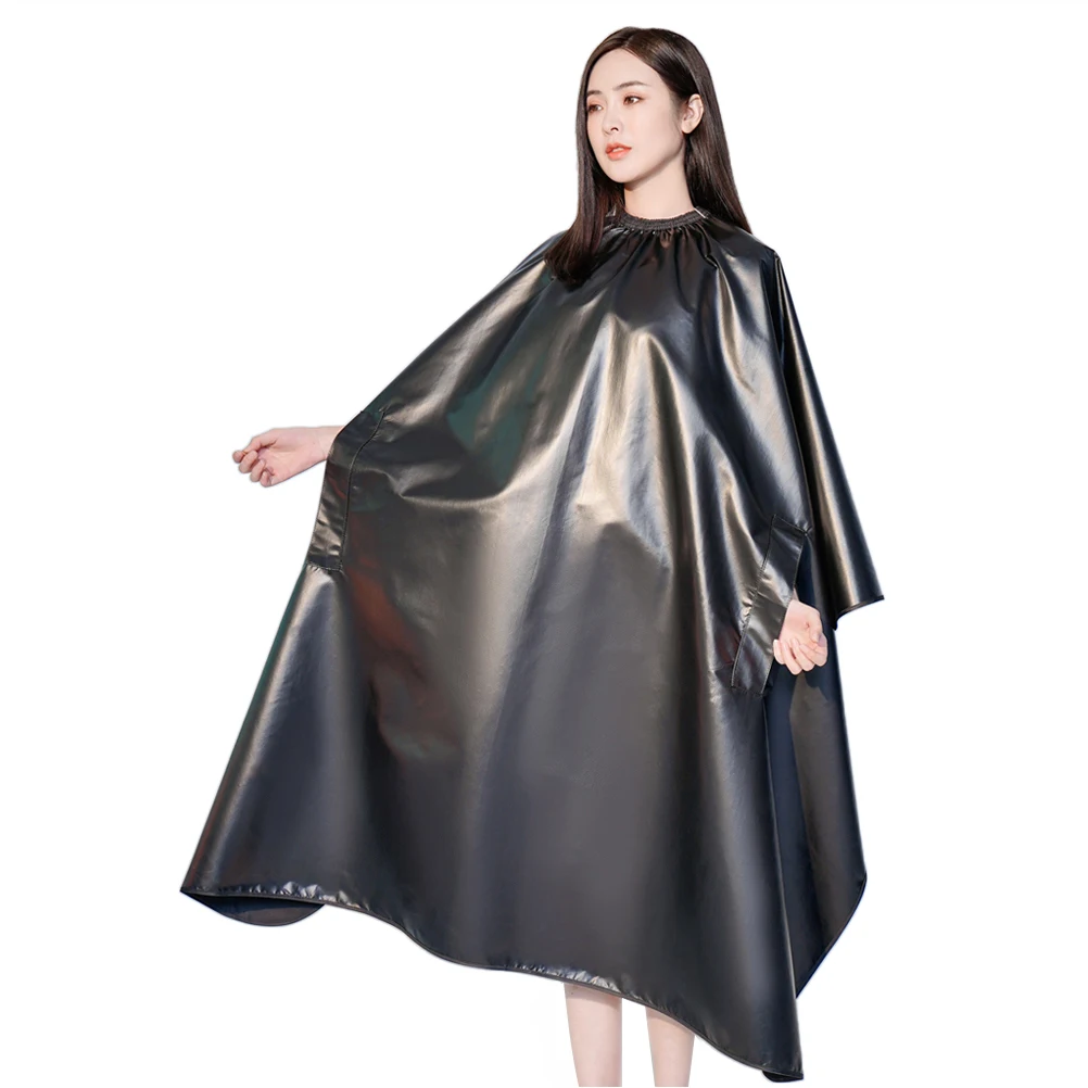 Waterproof Antifouling Hair Dyeing Cape Hidden Sleeves Coloring Gown Barber Haircut Cloth Antistatic Apron Wraps 1826 haircut cape hairdressing cape