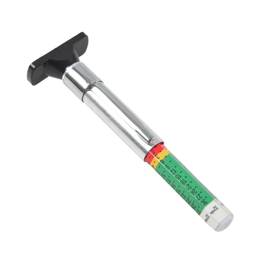 25mm Car Wheel Tyre Cylindrical Measuring Ruler Digital Tire Tread Pattern Depth Gauge Meter Automobile Repair Tool 4