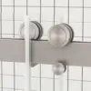 Sunrosa 44""-48"" W X 76"" H Frameless Shower Door, Clear Tempered Glass 5/16""(8Mm), Double Sliding Shower Door, Aluminum 4