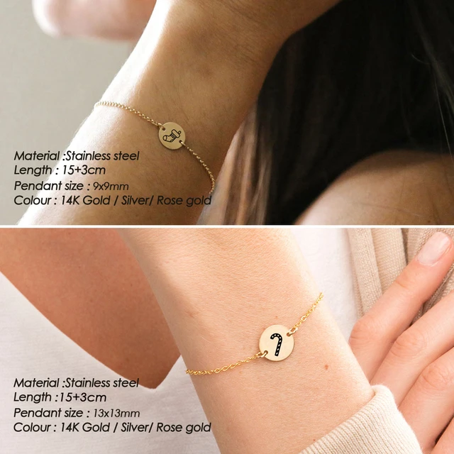 Bracelet de perles en acier inoxydable pour femme, breloque féminine,  bijoux minimalistes, e-manco, 216.239. - AliExpress