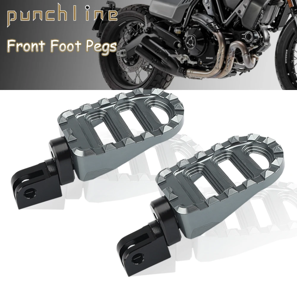 

For MONSTER 821 Dark 937 Plus 950 696 795 796 797 1100/S/EVO 1200/S/R Scrambler 400 800 Front Foot Pegs Adjustable Footrests