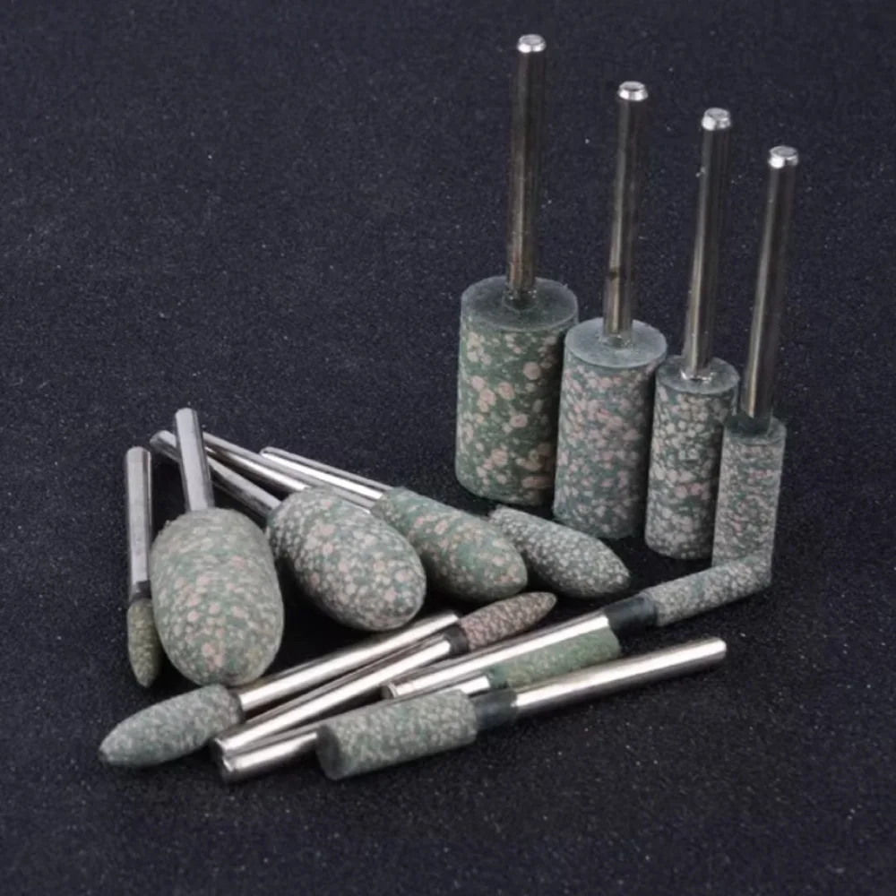 50/100 Stück Gummi-Metallbürsten Schleifwerkzeuge für Holzbearbeitung Schleifscheiben zum Schärfen von Bits Mini-Glaspoliermaschinenköpfe 3mm – Detail 18
