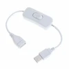 28cm USB Switch Extension Cable Support Data Transmit and Power Supply with On/Off Power Switch for LED Strips, USB Devices 3