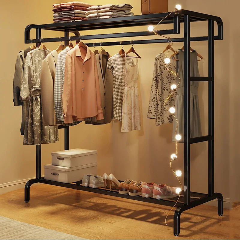 

Bedroom Heavy Duty Clothes Rack Metal Detachable Balcony Hallway Clothes Rack Aesthetic Minimalist Perchero Hallway Furniture