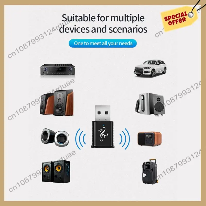 A75T USB 블루투스 수신기 5.0 오디오 수신기 스테레오 시스템 USB 5.0 USB 오디오 어댑터 무선 수신기