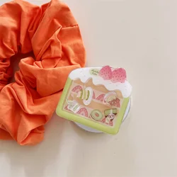 Charming Matcha Cake Magnetic Stand Phone Case with Magsafe Holder & Grip - iPhone 15 (Only Stand)
