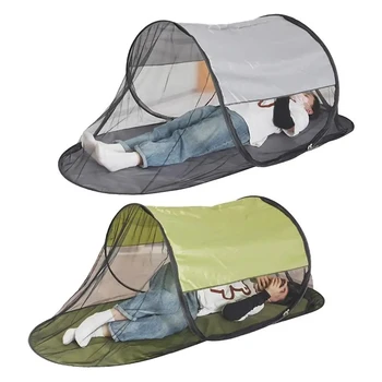 Mosquito Net Tent For Beds Camping Folding Portable Insect Net Outdoor 1 Person Foldable Anti-mosquito One Touch Single Bed Kids