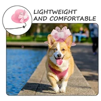 Pet Easter Hat Dog Cat Costume Bunny Ear Bowknot Hat Adjustable Pet Sun Hat Easter dog hat Easter hat for dogs 2