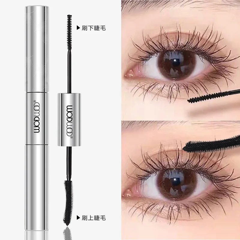 

Eyelash curling star double effect eye black, long and curly, not easy to get dizzy, durable mascara primer, double ends