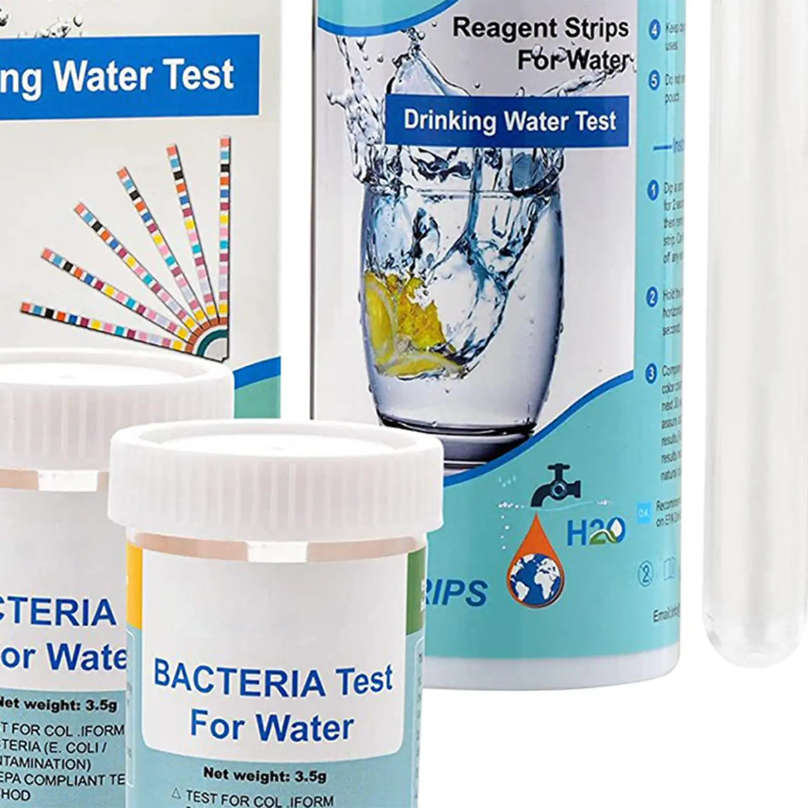 Water Testing Set PH Water Quality Test Well and Drinking Test Set for Freshwater Fish Tank Pond SPA Aquarium