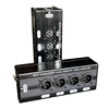 1Pair 4-Channel 3-Pin XLR Audio and DMX over Network Cable Extender, DMX512 Network Signal Extender 1 Male+1 Female 2
