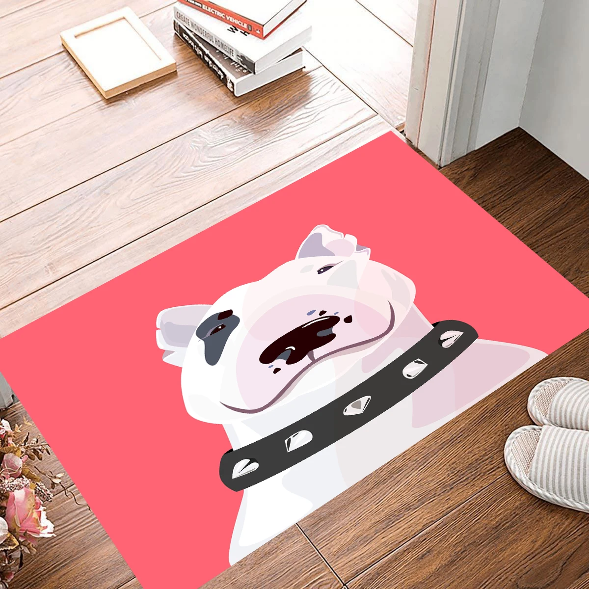Door Mat British Bull Terrier Anti-slip Floor Decoration Bathroom Kitchen Balcony Corridor