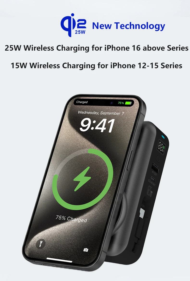 65w Gan Usb C Wandladegerät Mit Magnetischer Powerbank_voghion.com