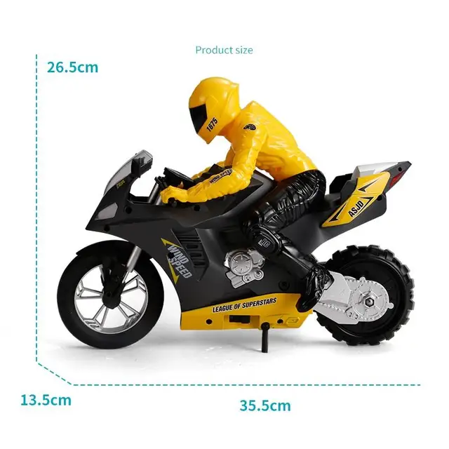 Mini Fashion DG-801 1:6 RC Remote Control Cars Motorcycle Self Balanced Stunt Racing Toy Plastic RTR High Speed 20km/h 360 Degre 6