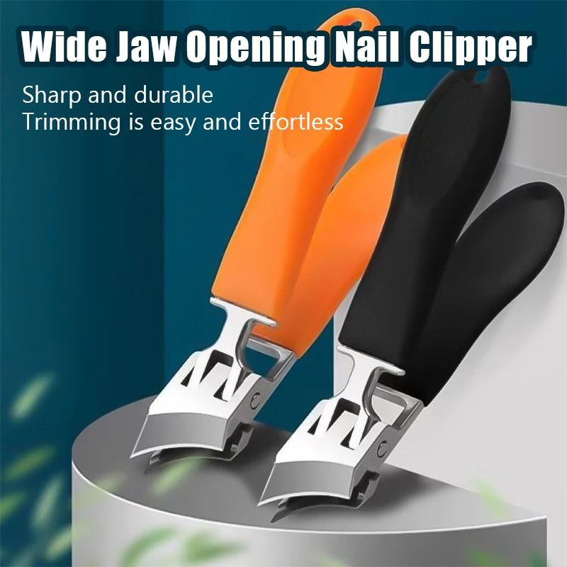 Professional Slanted Nail Clippers Wide Jaw Opening Anti-Splash Nail Clipper Stainless Steel Toenail Pliers Manicure Tools toe nail clipper,nail clipper,nail clippers