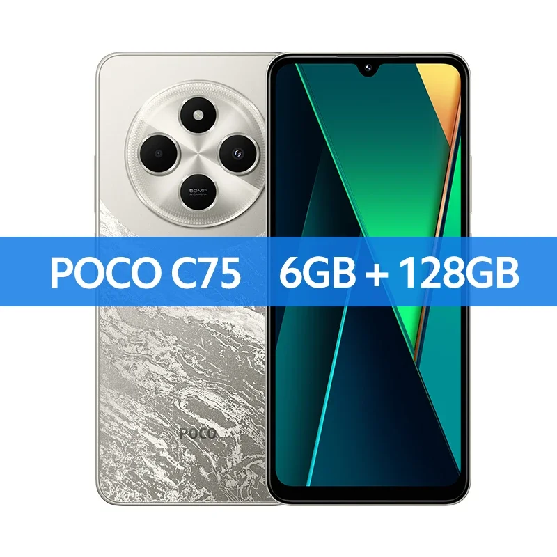 POCO C75 グローバルバージョンスマートフォン 120Hz 6.88
