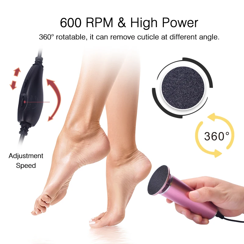 Electric Pedicure Tools Foot Care File Leg Heels Remove Dead Skin Callus  Remover Feet Clean Care Machine & Replacement Sandpaper - AliExpress