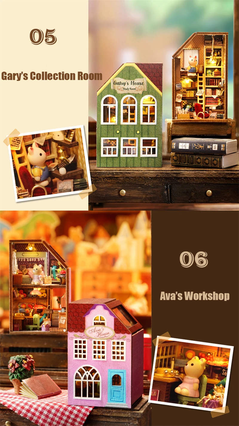 Building Block Town DIY Miniature Dollhouse